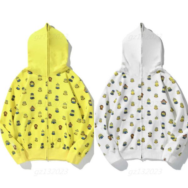 Sonbahar Erkek Kadınlar Zip Hoodie Plus Boyut Tasarımcı Hoodie Ceket Yüksek kaliteli kapüşonlu hırka fermuar sweatshirt erkek hoodies sweatshirt