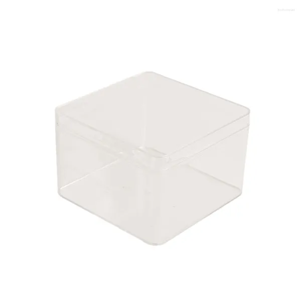 Sacos de armazenamento 10 pçs caixa de presente transparente transparente pastelaria embalagem sobremesa floco de neve crocante com tampa para loja de casa