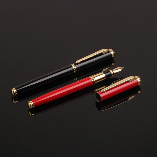Pens 20pcs Business Metal Pen Regalo di alta qualità scrittura di lusso Firma Calligraphy Ink Pen Office Stationary Forniture