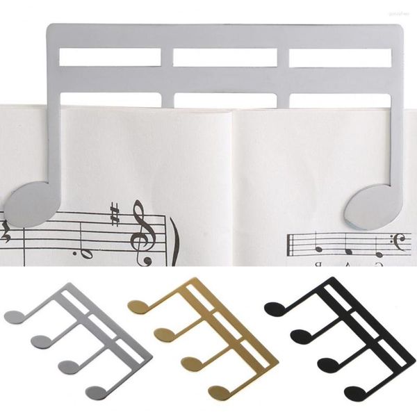 Clipe de livro de música em forma de nota polido multicores marcador de livro de piano partitura suporte de página instrumentos acessórios