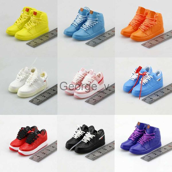 Minifig 16 Ölçekli Erkek Moda Klasik Spor Ayakkabı Rahat Tenis Feminino Zapatos Sneakers Yüksek Üst Ayakkabı 12 '' Aksiyon Figürü Vücut J230629