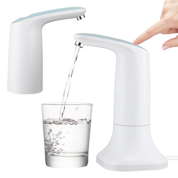 Distributore Smart Touch Electric Pompa per il gallone bottiglia Drink cucina automatico Spruzzatore d'acqua Distriber con luce LED ricaricabile