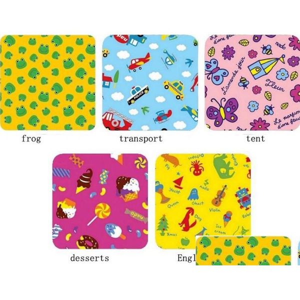 Cobertores Tapete de piquenique Cobertor de tamanho grande Tapetes de escalada para bebês Brinquedo infantil portátil Praia Dobrado Design de desenho animado Drop Delivery Home Gar Dhhes