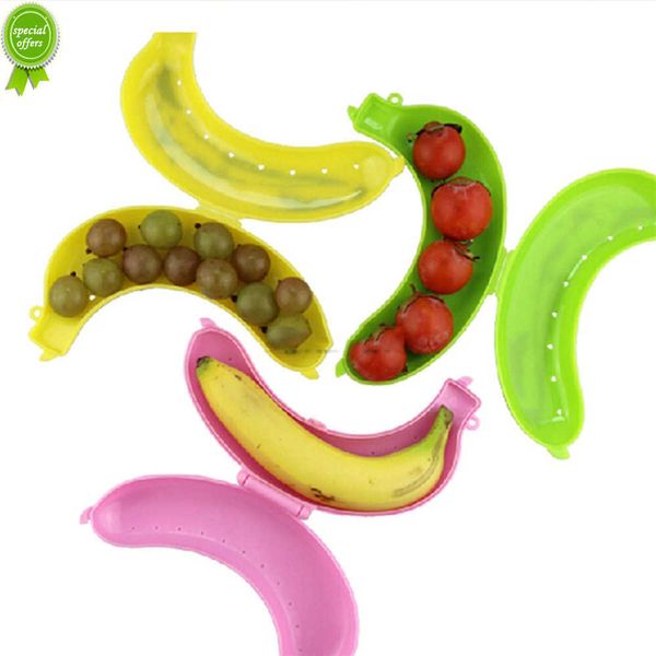 Caixa de armazenamento protetora de banana Banana Keeper Opcional prático e fofo Acessórios de armazenamento de banana para viagem Almoço ao ar livre Frutas