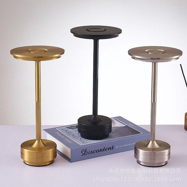 Tischlampen Touch Schreibtisch Licht H-förmige LED Bar Retro Kleine Nacht Schlafzimmer Wohnzimmer Atmosphäre Dekoration Lampe