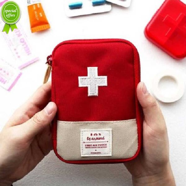 Bolsa de armazenamento de pílulas de remédios Mini bolsa médica Kit de primeiros socorros portátil para viagem Kits de sobrevivência de emergência Organizador doméstico ao ar livre