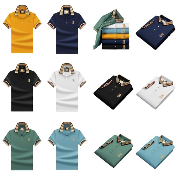 2023 Designer Men's Luxury Polo T-Shirt Polo Men's Summer Shirt Premium Bordado T-Shirt High Street Fashion Shirt Lapel Men's Solid Color T-shirt M-4XL