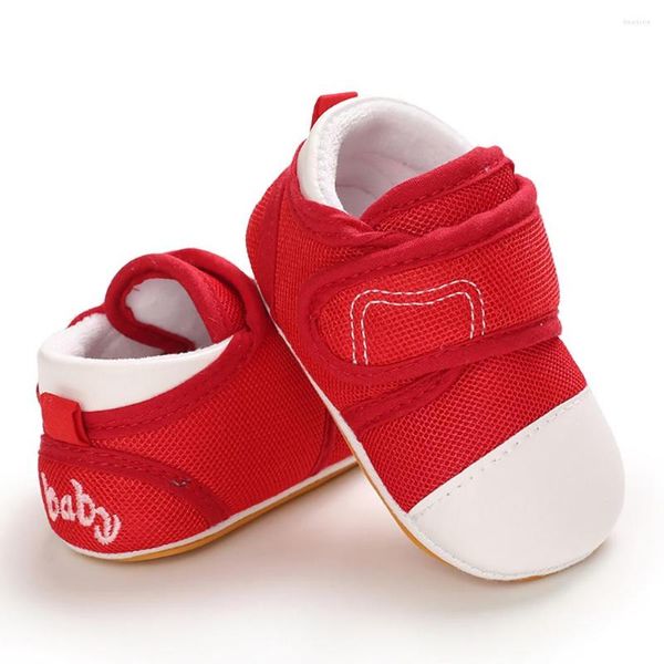 Sapatos esportivos para crianças e bebês primeiros caminhantes tênis respirável lona infantil casual malha macia antiderrapante