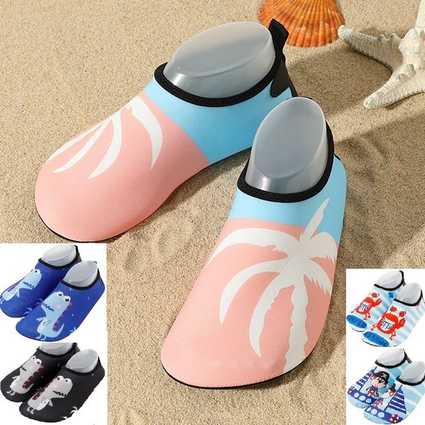 Sapatos de água para crianças sapatos de praia ao ar livre stick skin respirável sola macia mergulho salto borboleta anticorte natação 230629