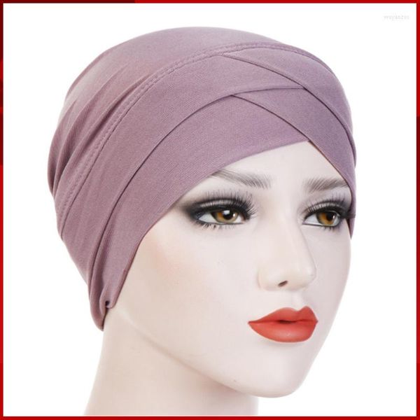 Abbigliamento etnico antipolvere e sole tinta unita cupola musulmana foulard cappuccio a tesa piatta senza tesa araba mediorientale