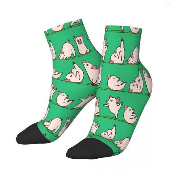 Herrensocken, Schwein, Yoga, Tier, Knöchel, männlich, Herren, Damen, Winterstrümpfe, bedruckt