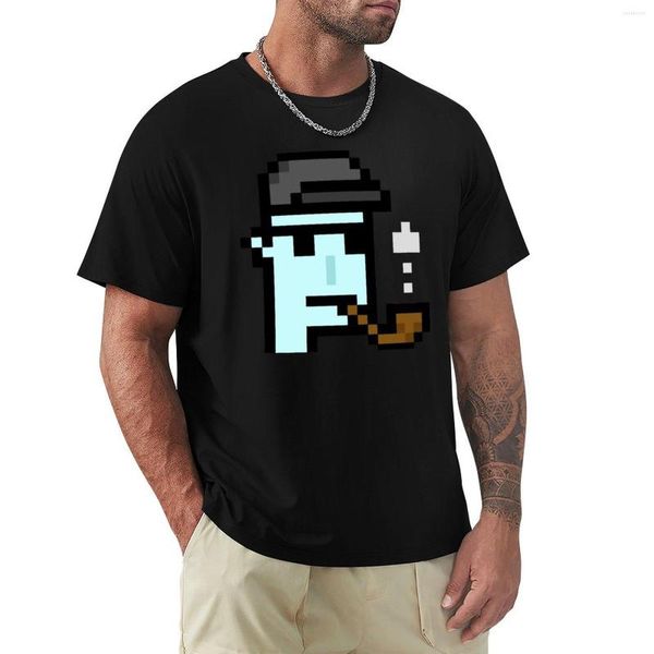 Canotte da uomo T-shirt Cryptopunk T-shirt nera Stampa animalier Per ragazzi T-shirt Camicie personalizzate da uomo Progetta i tuoi uomini