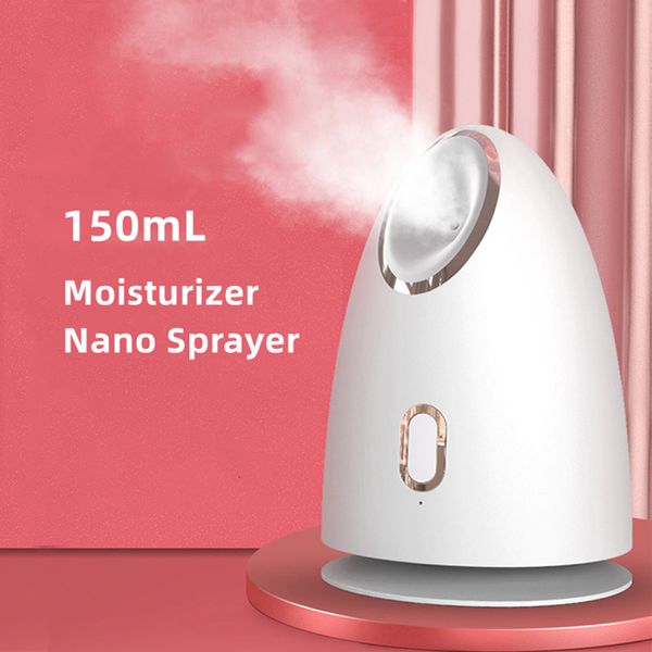 Dampfgerät, 150 ml, großes Nano-Sprühgerät, Feuchtigkeitscreme für das Gesicht, Hautpflege, Luftbefeuchter, Spa-Vernebler 230628