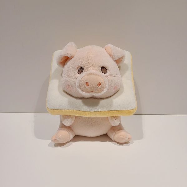 Atacado novos produtos Bonito pão porco brinquedos de pelúcia Pink Piggy Doll Jogos infantis Playmates Presentes de feriado decoração do quarto