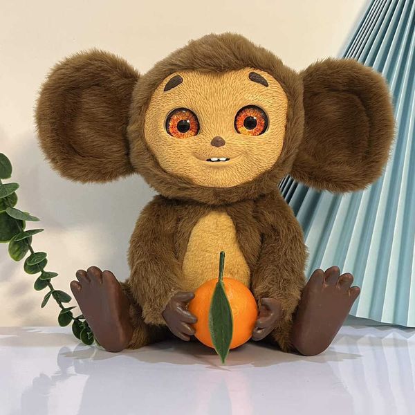 2023 Cheburashka muñeca de mono ruso Chabu peluche adornos de látex