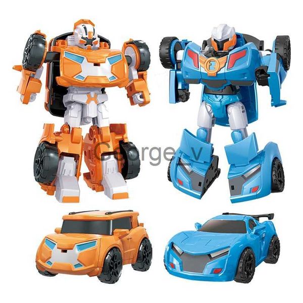 Minifig Mini Tobot Transformation Robot Giocattoli Corea Cartoon Brothers Anime Tobot Deformazione Auto Aereo Giocattoli per bambini Regalo J230629