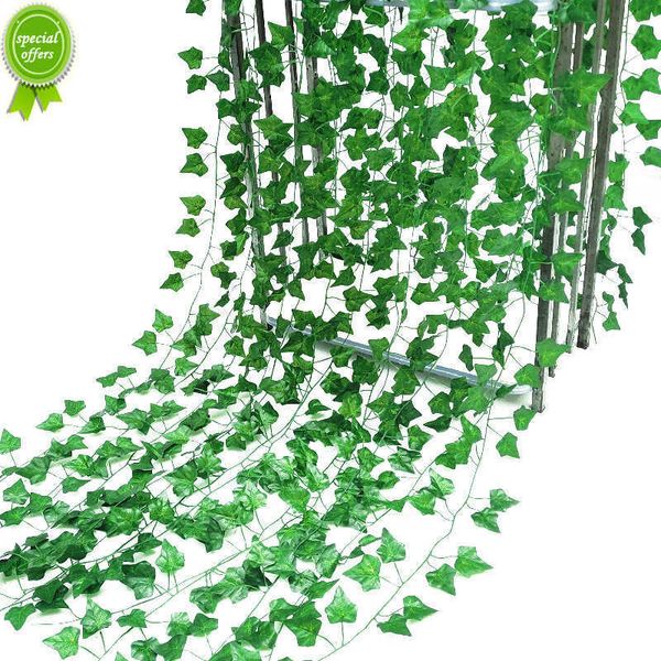Новый 36 шт. лист 1 шт. 2,3 м домашний декор искусственный лист плюща гирлянда растения лоза искусственная листва цветы лиана зеленый венок плюща