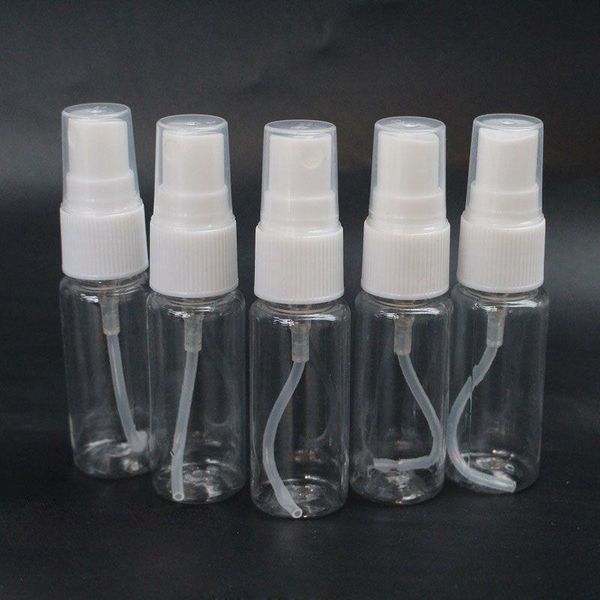 Bottiglie spray in plastica trasparente da 20 ml Nebulizzatori fini vuoti per atomizzatore di profumo da viaggio per soluzioni detergenti o acqua per la disinfezione Scxqk