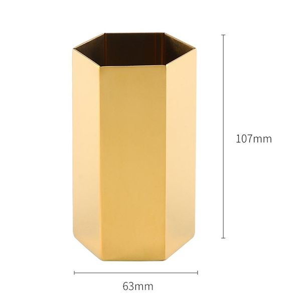 THIETS Vintage Brass Porta per portainteinteri di cartoleria Forniture per uffici creativi Accessori per scrivania Penny Penny Student Storage