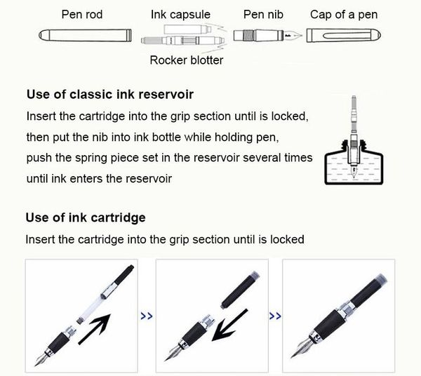 Pens Jinhao chinês antigo dois dragão tocando pérolas m ponta de tinta com caixa de presente frete grátis