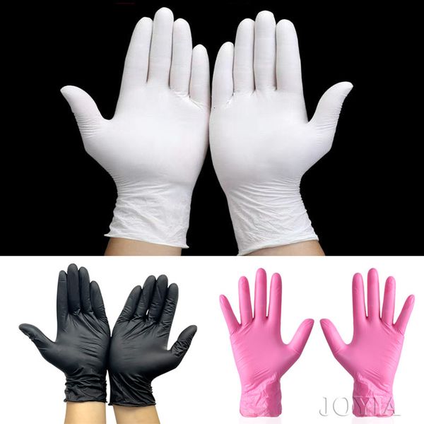 Einweghandschuhe, Einweg-Nitrilhandschuhe, weißer, latexfreier, puderfreier Handschuh, klein, mittel, groß, S, M, L, schwarze Frau, Mann, Arbeit, Handschutz, 230628