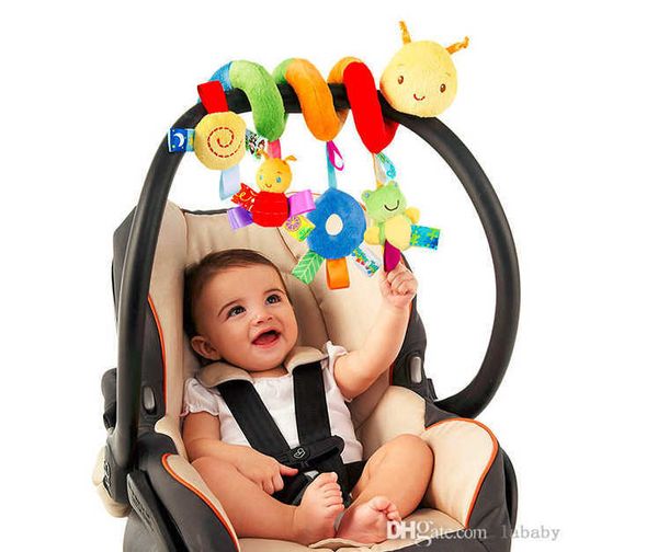 Baby Lernspielzeug Plüschtier Rassel Mobile Kleinkind Kinderwagen Bett Krippe Spirale Hängende Puppe Spielzeug Geschenk Für Neugeborene Kinder 0-12 Monate