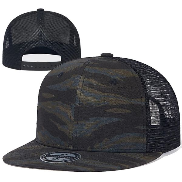 Viseiras moda camuflagem malha boné de algodão chapéus de caminhoneiro plana primavera verão homens mulheres boné de beisebol chapéus de sol gorras 230627