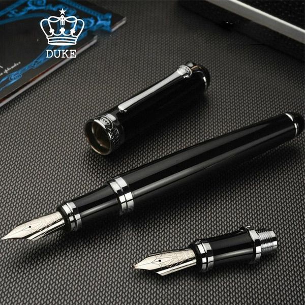 Branda de qualidade de luxo de caneta Duke D2 Fountain Pen Set Box Boat Metal Boat Fud