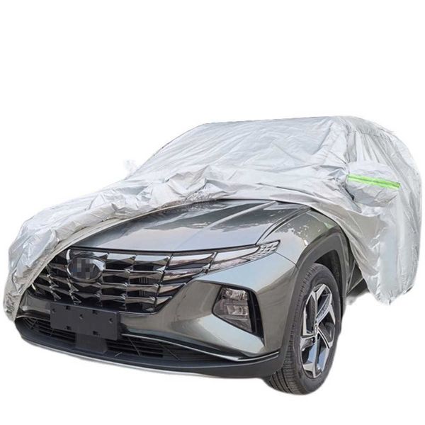 Capas completas chuva geada neve poeira proteção à prova dwaterproof água exterior capa do carro acessórios anti uv para hyundai tucson 2021 nxhkd230629