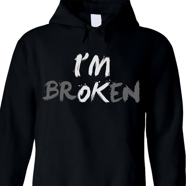 Polo Masculino I'm Ok Broken Invisible Illness Pulôver Unissex Moletom com Capuz 230629