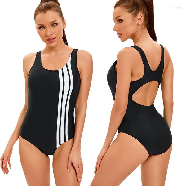 Costumi da bagno da donna Costume da bagno bikini monopezzo casual Costume da bagno push-up da donna Solido per sport Fitness Abbigliamento 2023 Bodycon Biquini