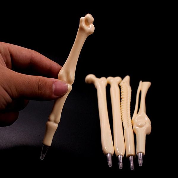 Pens Jonvon Satone 50pcs Creative Ballpoint Pen Bone Ball Pens Stationery Stationery School Office Stationery Blue Refill Wholesale Wholesale