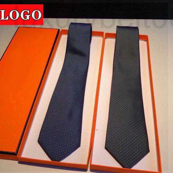 Cravatte da collo Designer Brand Style Light Luxury H Tie 8CM Wide Business Confezione regalo in tinta unita Generazione 3Q9Z