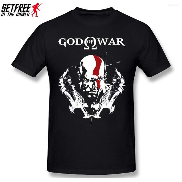 Damen T-Shirts Kratos God Of War Männer Shirt Plus Size O-Ausschnitt Baumwolle Kurzarm Custom