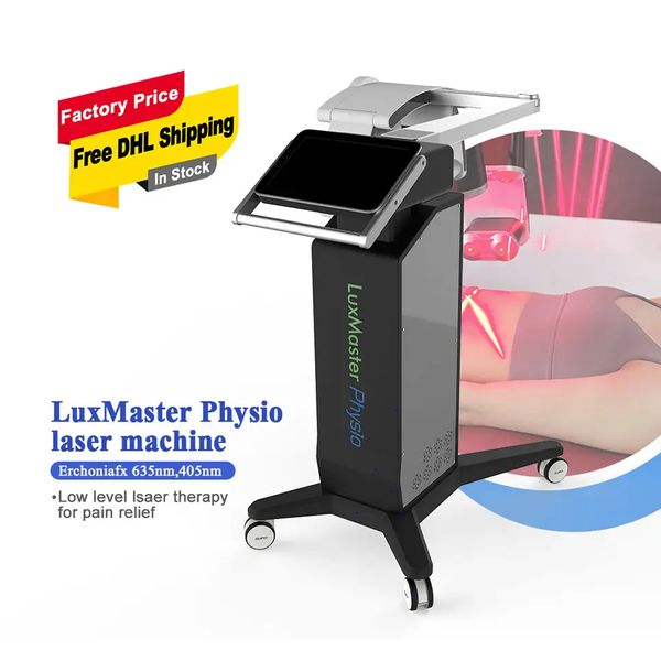 Vendite calde 635nm 405nm macchina laser a freddo terapia del dolore dispositivo di trattamento laser a basso livello luce rossa sollievo dal dolore a infrarossi LUX Master Physio attrezzatura per fisioterapia