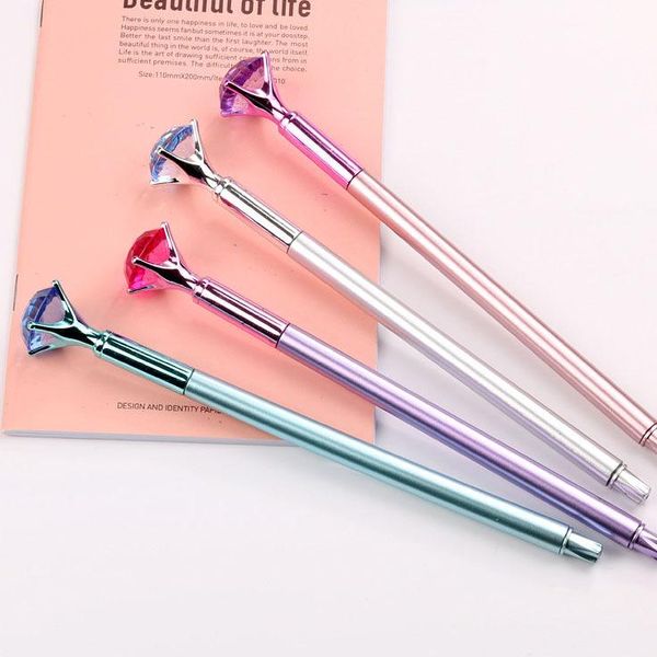 Marcadores 50pcs canetas de gel de diamante Conjunto de canetas multicoloridas de diamante
