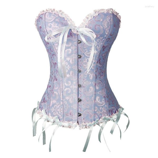 Canotte da donna Corsetti da donna Busters Abiti Corsetto fantasia vintage con gonna alta e bassa Showgirl Abito Steampunk