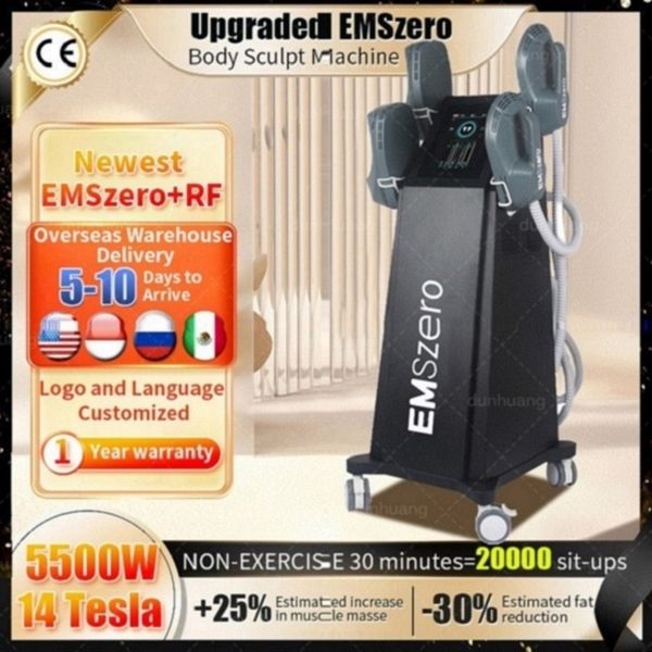 DLSEmslim Neo EMSZERO Beauty Items Hi-emt Body EMS Musculpt Fettabbau mit 2/4/5 Griffen Muskelaufbau NEO-Maschine