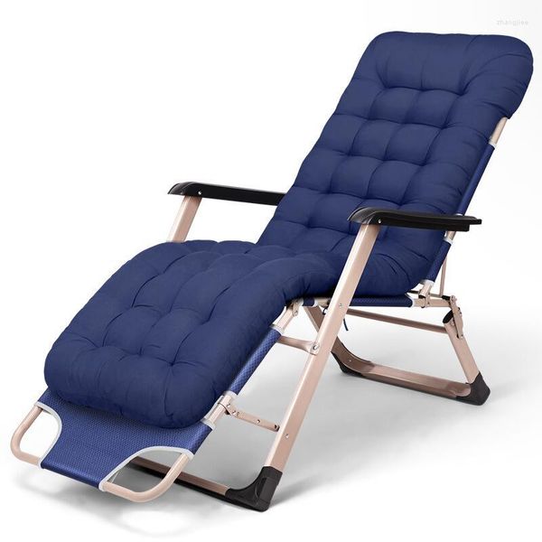 Móveis de acampamento dobrável espreguiçadeira ao ar livre cadeira de lazer praia portátil reclinável pausa para almoço cama dobrável escritório conforto chaise lounge