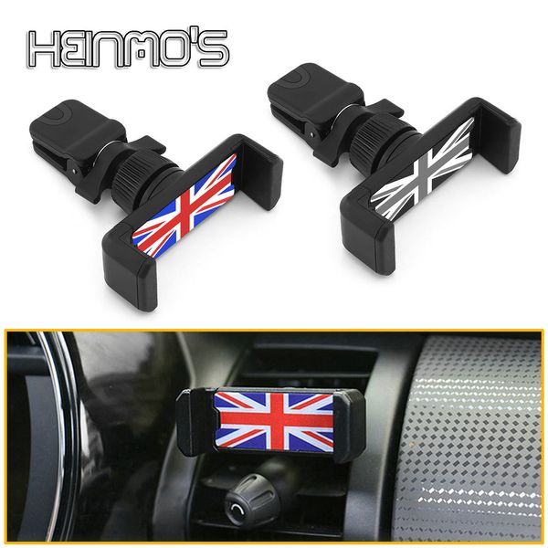 Clip per staffa universale per supporto per telefono per auto per Mini Cooper R55 R56 R60 R61 F54 F55 F56 F60 Supporto per presa d'aria per presa d'aria