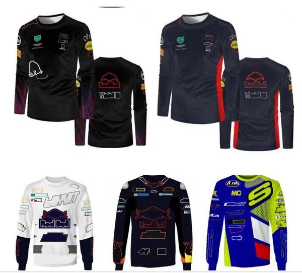 Camisa de manga longa de corrida F1 equipe de verão camisa downhill personalização do mesmo estilo