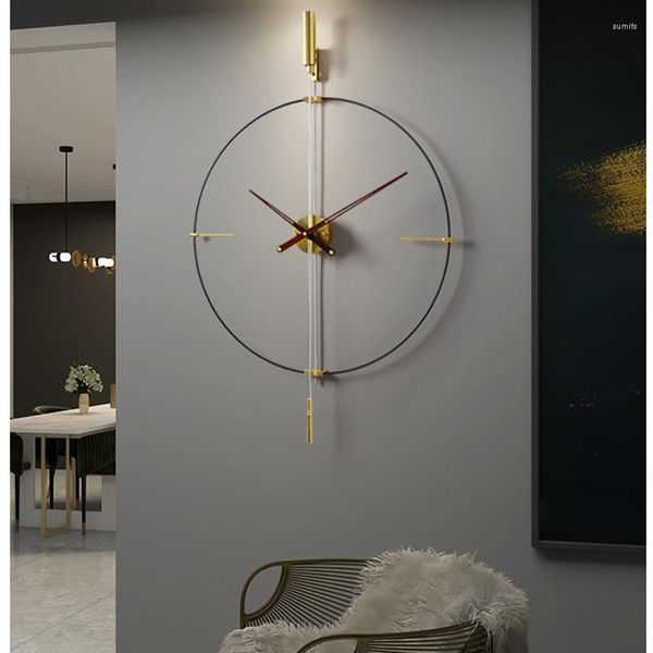 Orologi da parete Orologio nordico Design moderno Meccanico Minimalista Digitale Soggiorno Home Decoracion Salon Casa Arredamento elegante