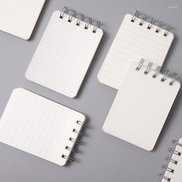 Folhas/livro Portátil Caderno de Folhas Soltas Grade em Branco Com Capa PP Aluno Mini Memo Gerenciamento Bolso Xadrez