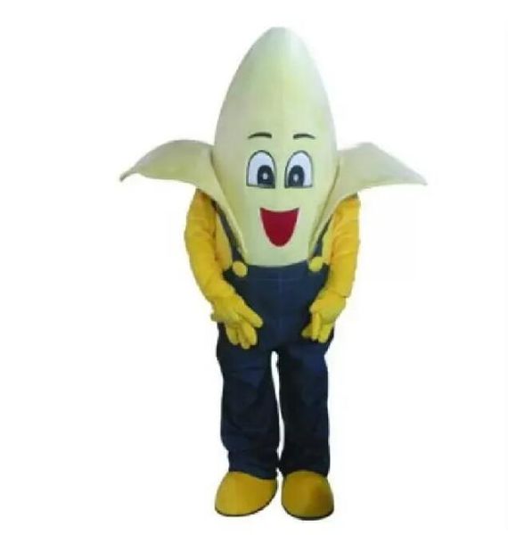 2023 costume della mascotte della bambola della banana felice Abbigliamento adulto del fumetto della festa di compleanno di Halloween