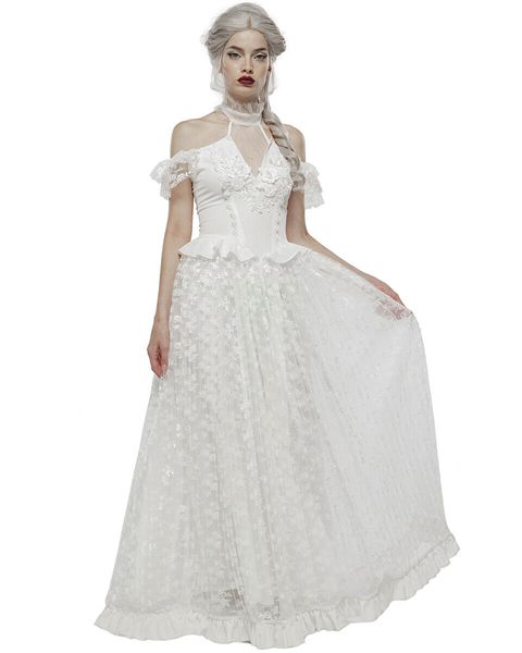 Punk Rave Gothic Fairy Wedding Dress 2023 Victorian Medival Lace Boho Bride Dresses Corset Bohemian Civil Country Bridal Gowns Vestidos De Novia hippie Robes Mariee