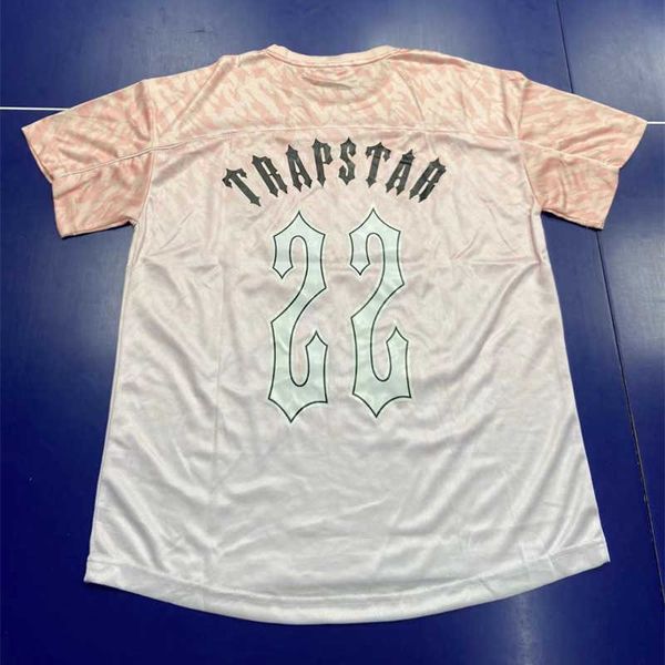 Camisa masculina de design Trapstar Football Jersey t Shirts Casais Letter T-shirts Women Trapstars Trendy Pullovers Tees 3irz