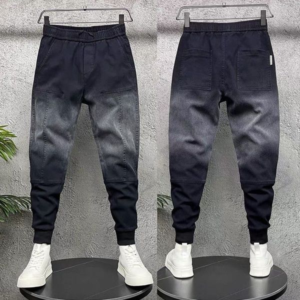 Herren Jeans Männer Jean Hosen Baggy Leggings Mode Streetwear Schwarz Denim Kleidung Cargo Cowboy Koreanischen Stil Original Overall Splice Hose 230629