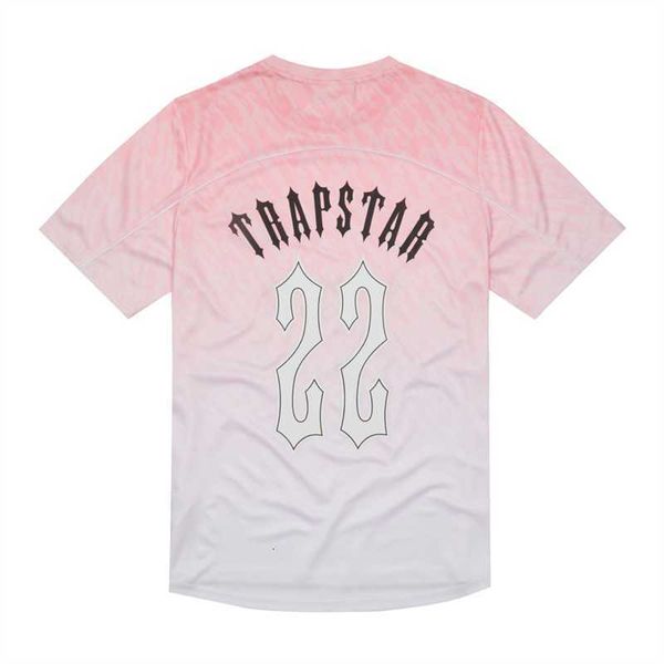 Camisa masculina de design Trapstar Football Jersey t Shirts Casais Letter T-shirts Women Trapstars Trendy Pullovers Tees Wn21