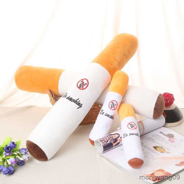 Yastık/Dekoratif 25-75 cm Komik Sigara Silindirik Uyku Sigara Smulation Peluş Oyuncaklar Moda Erkek Arkadaşı Doğum Günü Hediyesi R230629 atın