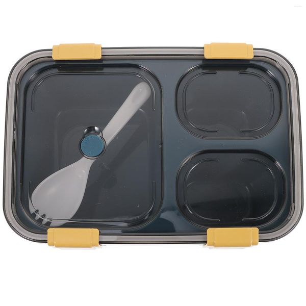 Set di stoviglie Divisore Lunch Box Scatole portatili Lunchbox Contenitore di preparazione per adulti Bento Microwavable Aldult Infrangibile